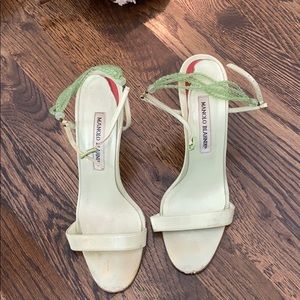 Mint green Manolo Blahnik heels
